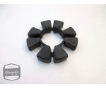 Kawasaki GPX600R transmissierubber / tandwielrubber / tandwiel transmissie drager rubbers 